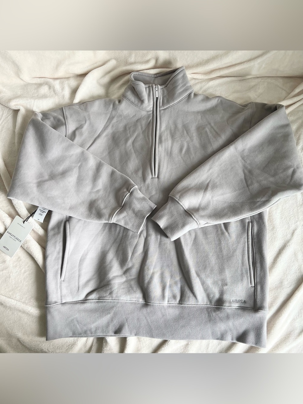 Aritzia Sweatfleece Boyfriend 1/2 Zip